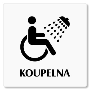 Koupelna, 100x100mm, bílá, Nevada